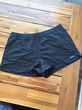 Patagonia Black Running Shorts with Subtle Logo
